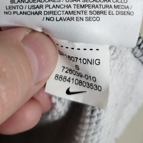 Nike Rally BF Sweatshirt Black White Abstract Women's size Small 726039-010 - Picture 7 of 7